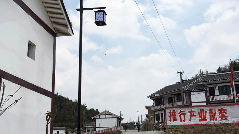貴州省畢節(jié)市黔西縣林泉鎮(zhèn)特色太陽能路燈