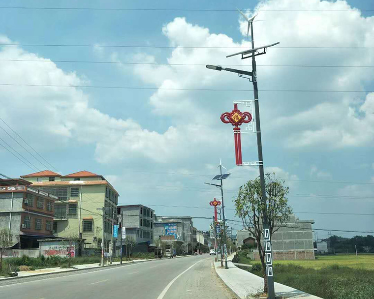 湖南邵陽洞口縣太陽能風(fēng)光互補路燈