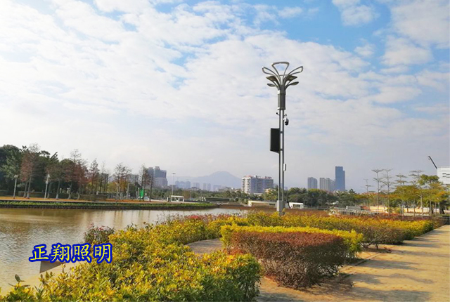 現(xiàn)代城市公園智慧路燈