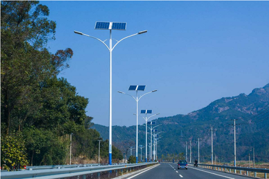  湖南邵陽公路太陽能路燈案例