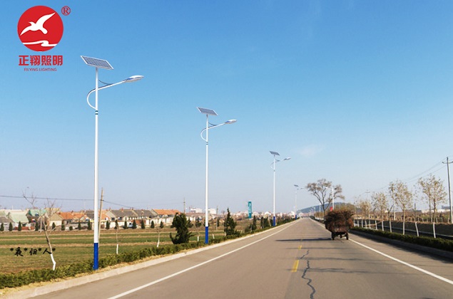 清遠6米太陽能路燈工程案例