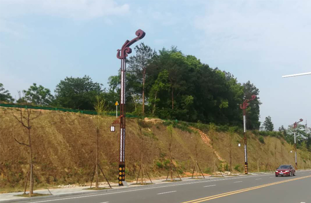 LED景觀路燈助力南岳衡山高鐵連接線順利通車