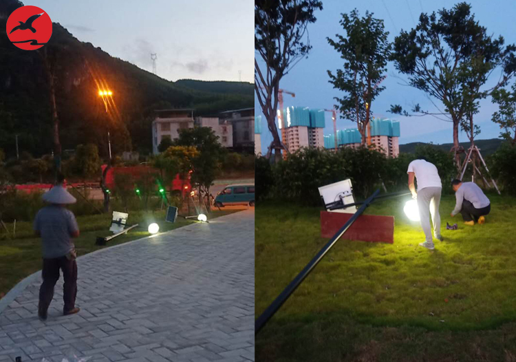廣西省柳州市魚峰區(qū)曙光大道太陽能庭院燈工程案例