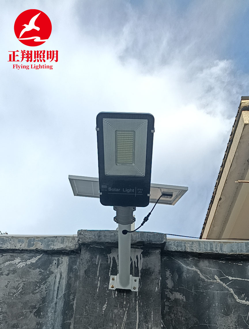 太陽(yáng)能掛壁燈工程案例