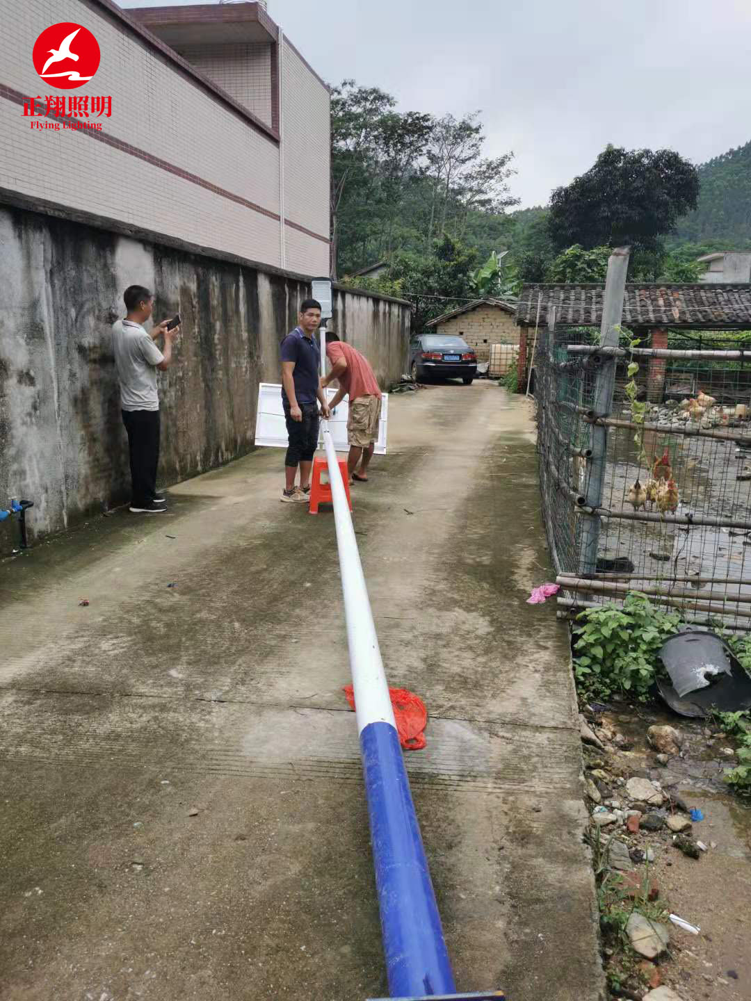 新農(nóng)村led太陽能路燈照明工程案例
