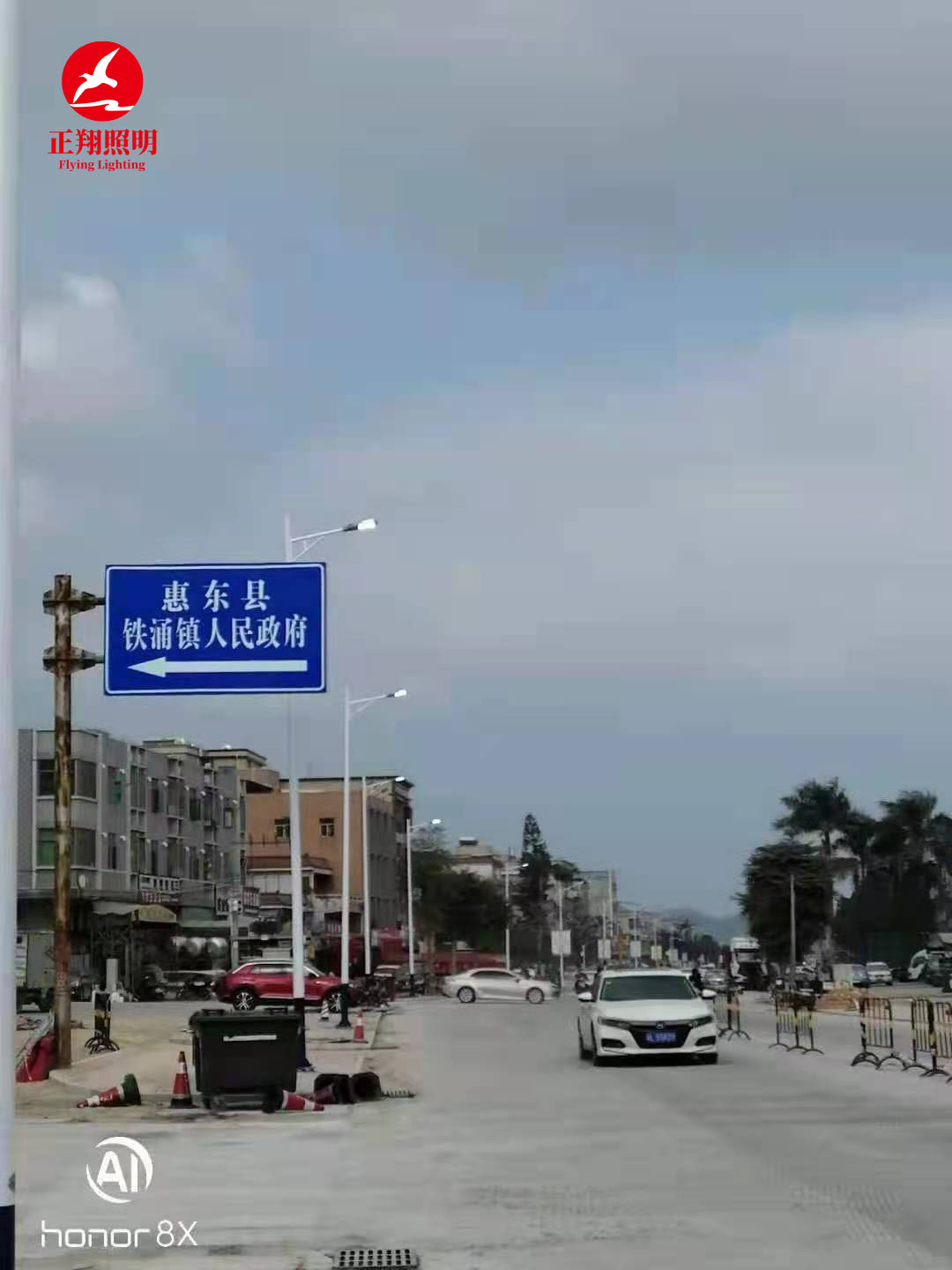 廣東（惠東）市政單臂路燈工程案例