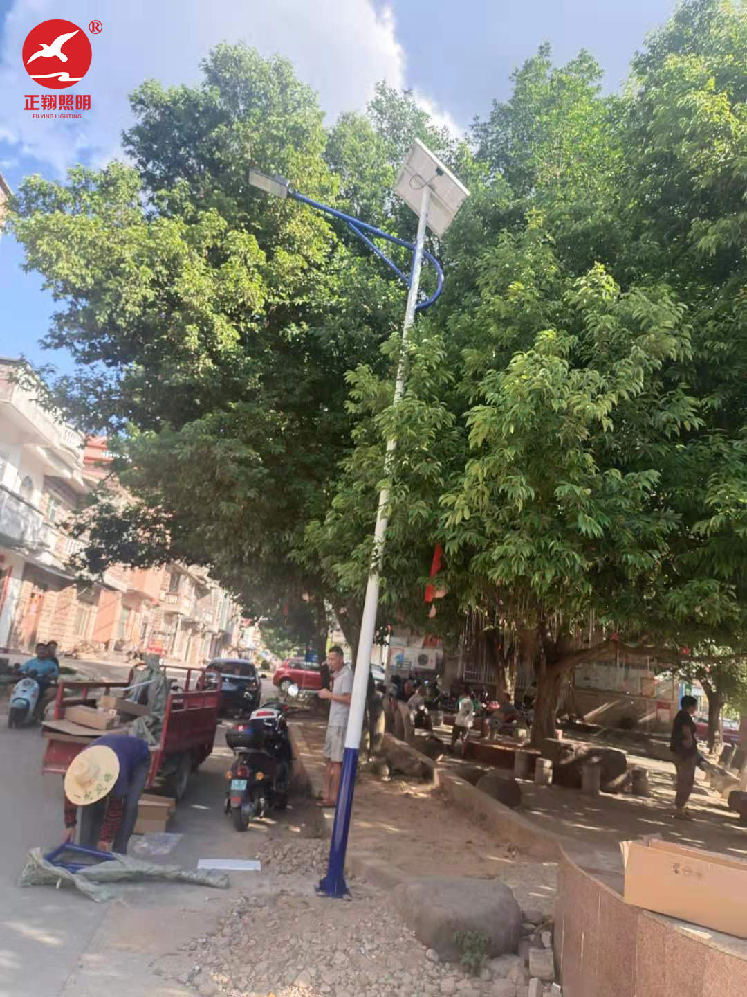 正翔照明太陽(yáng)能路燈工程案例
