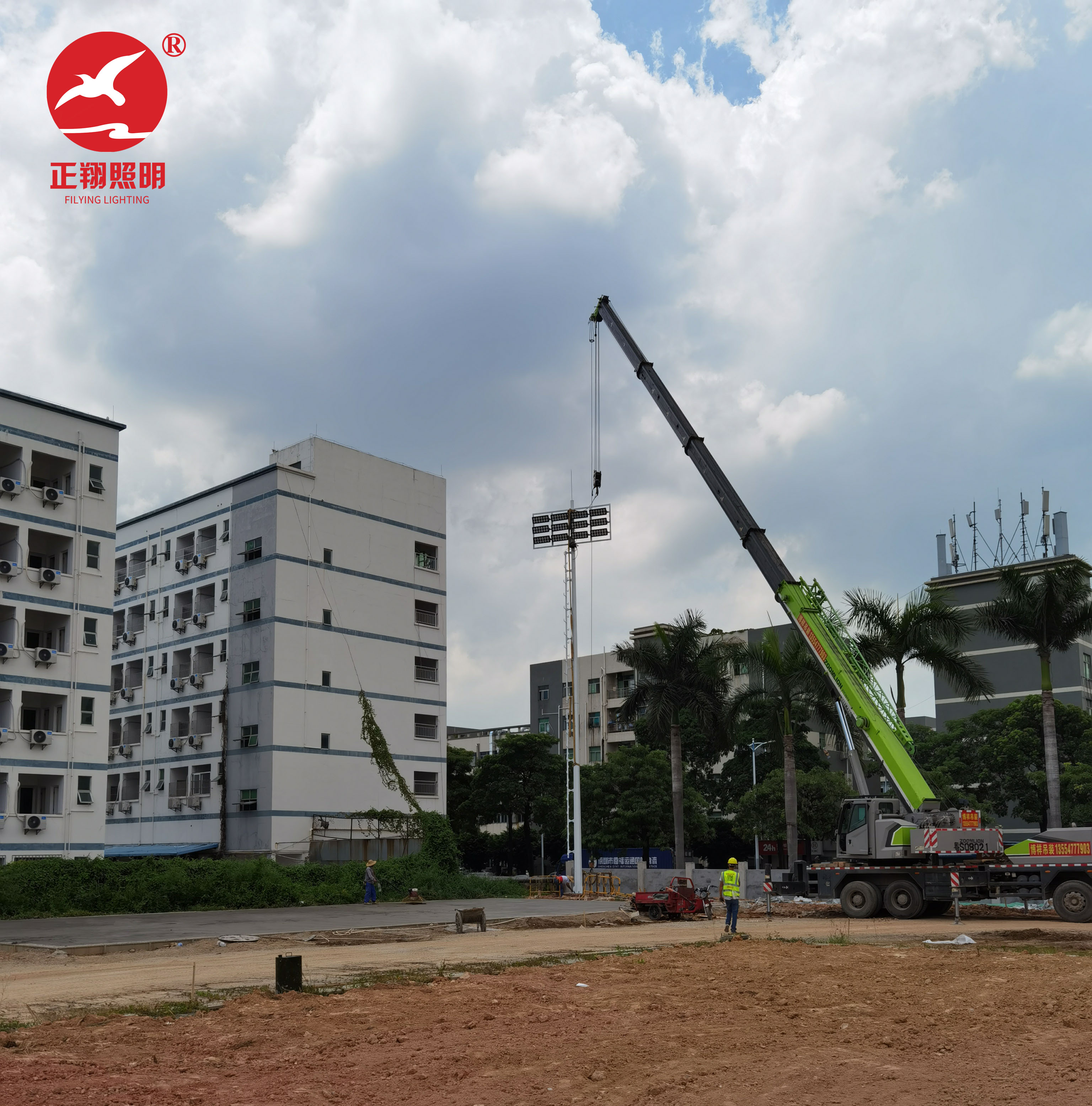 校園中桿燈工程案例