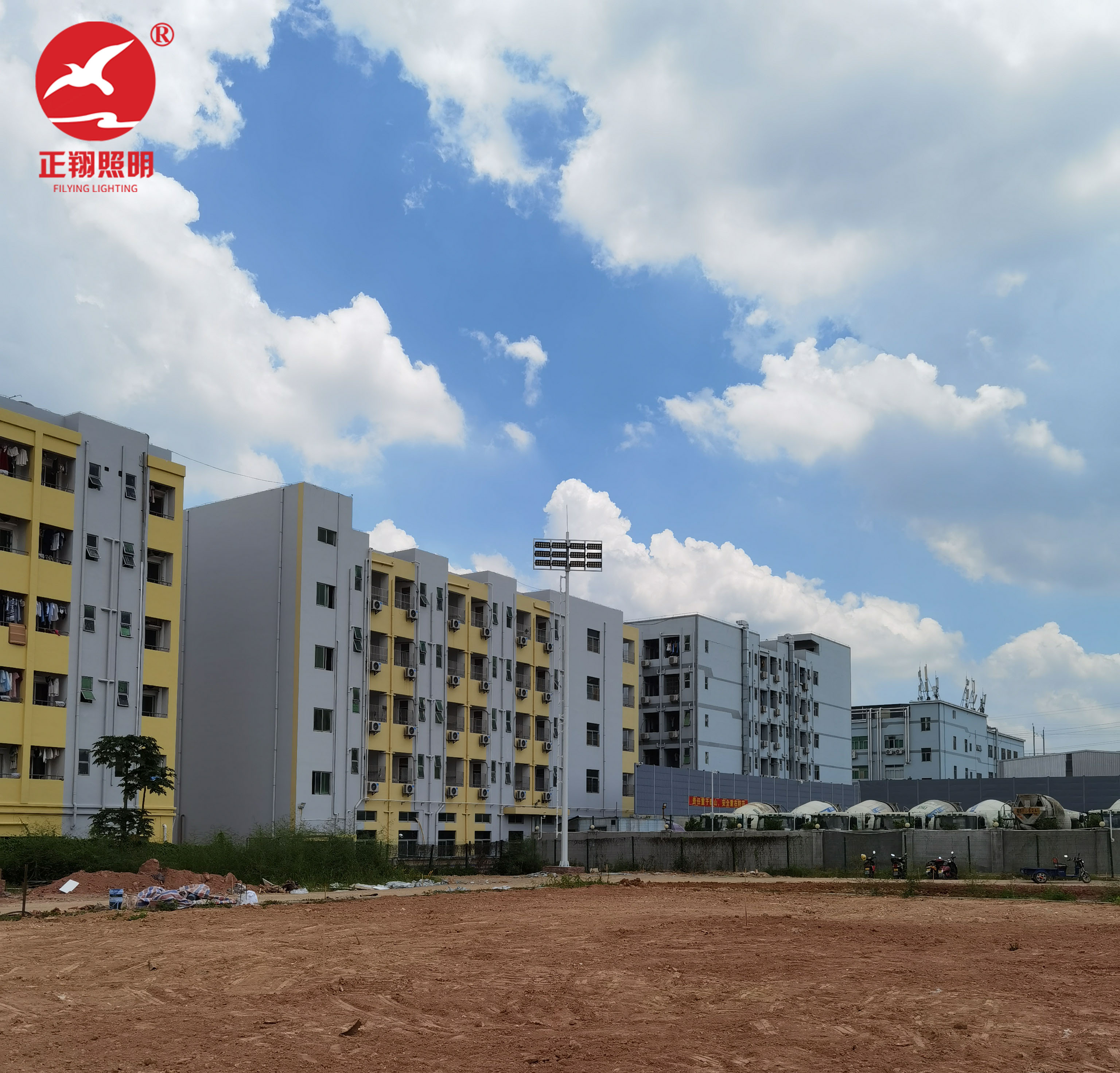 校園中桿燈工程案例