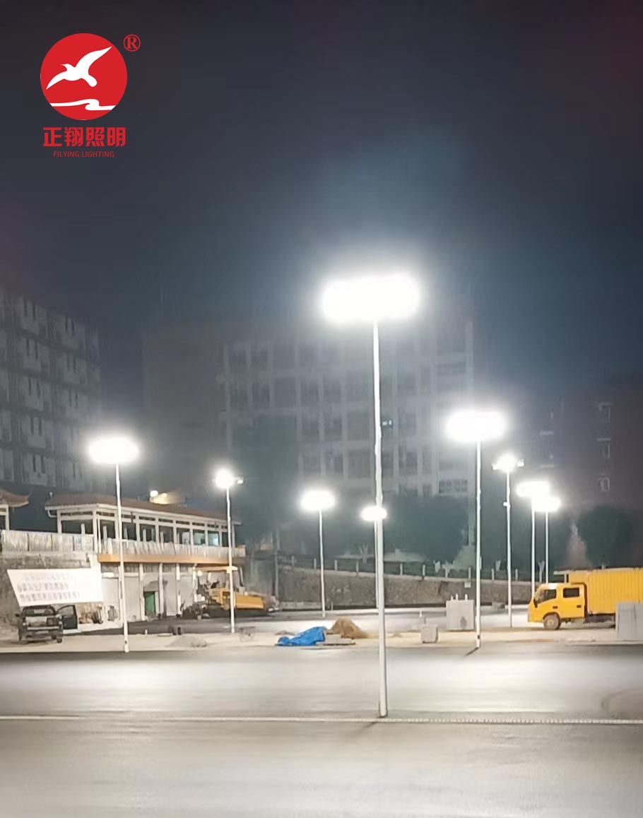 東莞虎門鎮(zhèn)紡織服裝學校球場燈工程案例