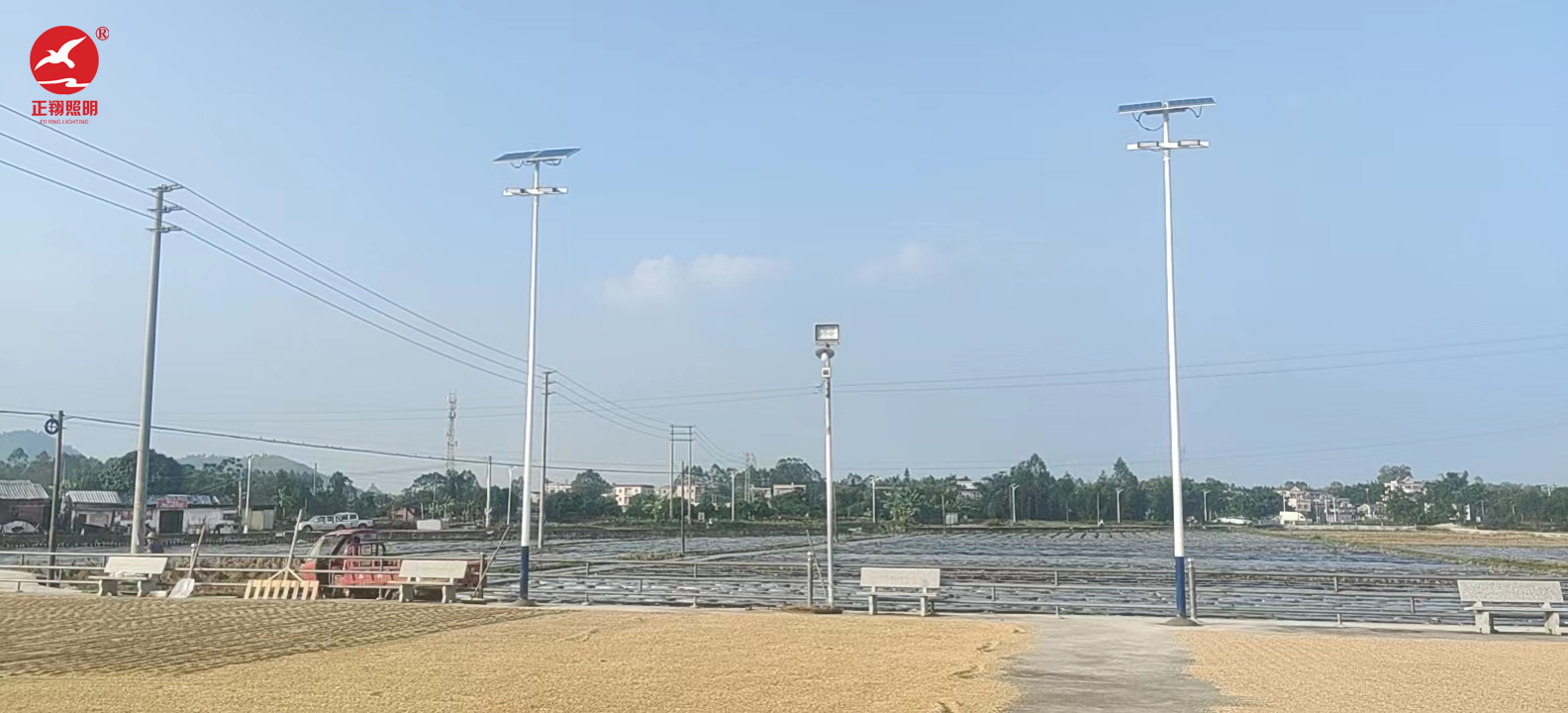 廣東江門太陽能球場燈工程案例