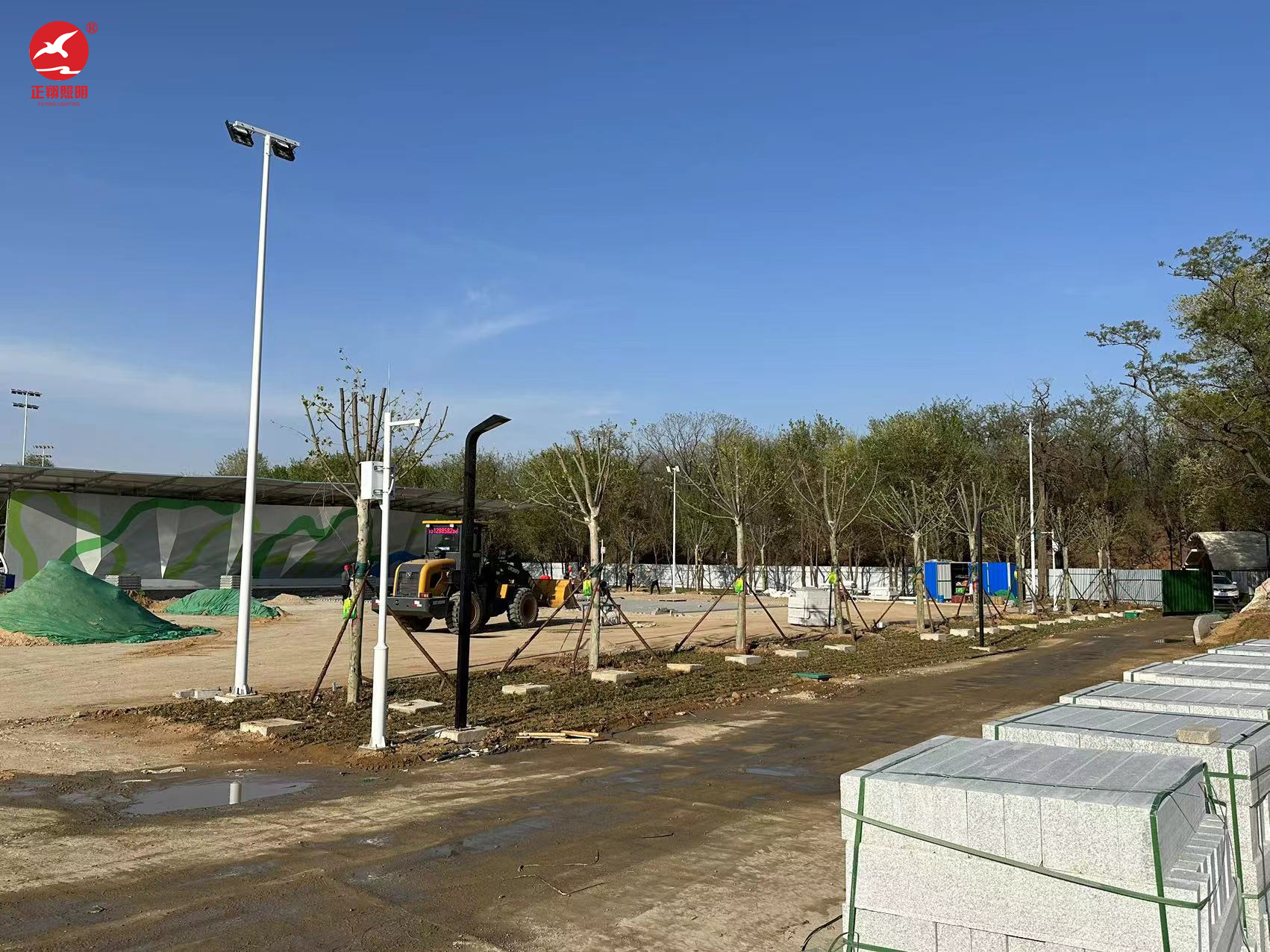 河北中桿球場燈工程案例