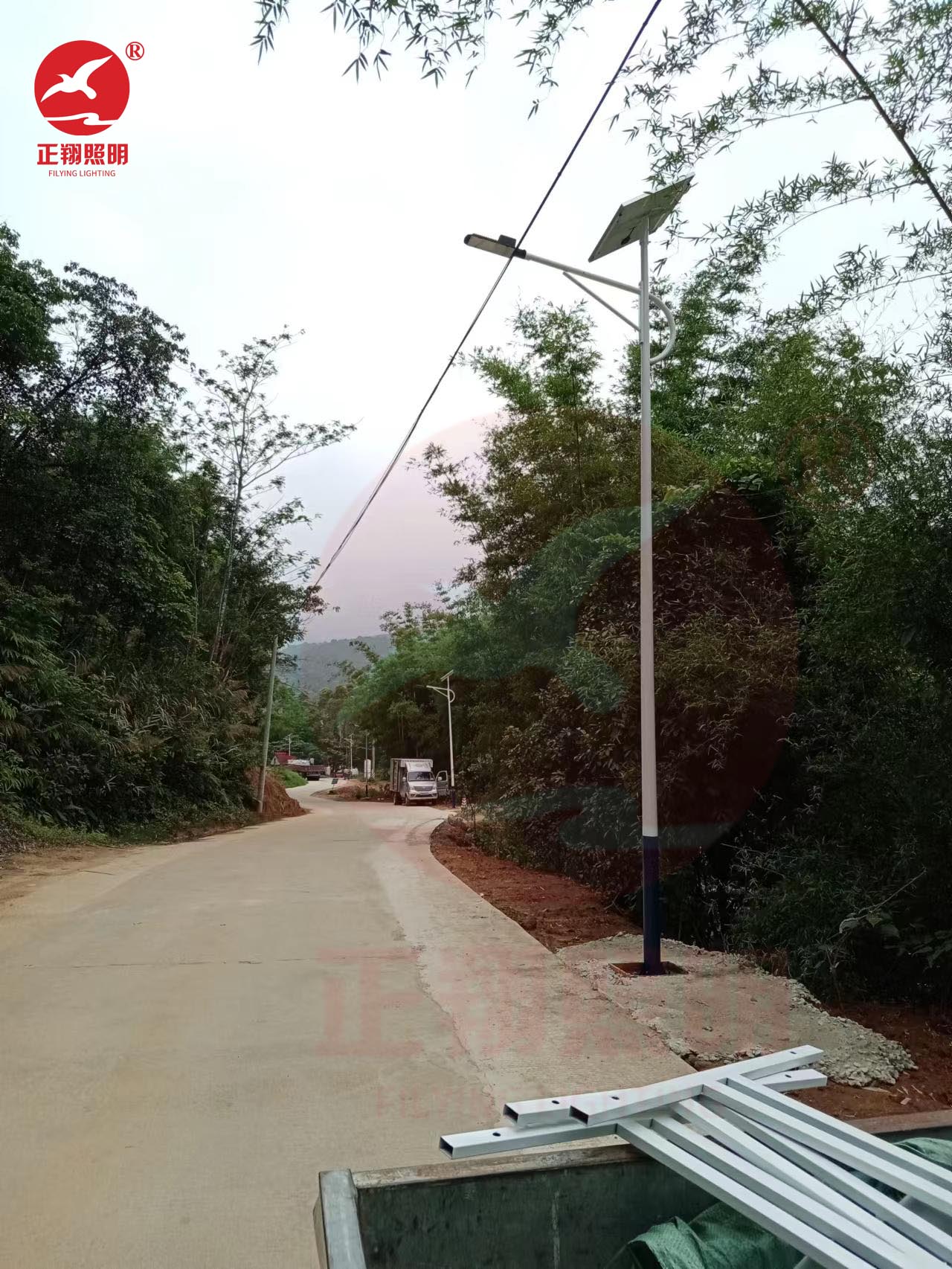 惠州博羅縣太陽能路燈工程案例