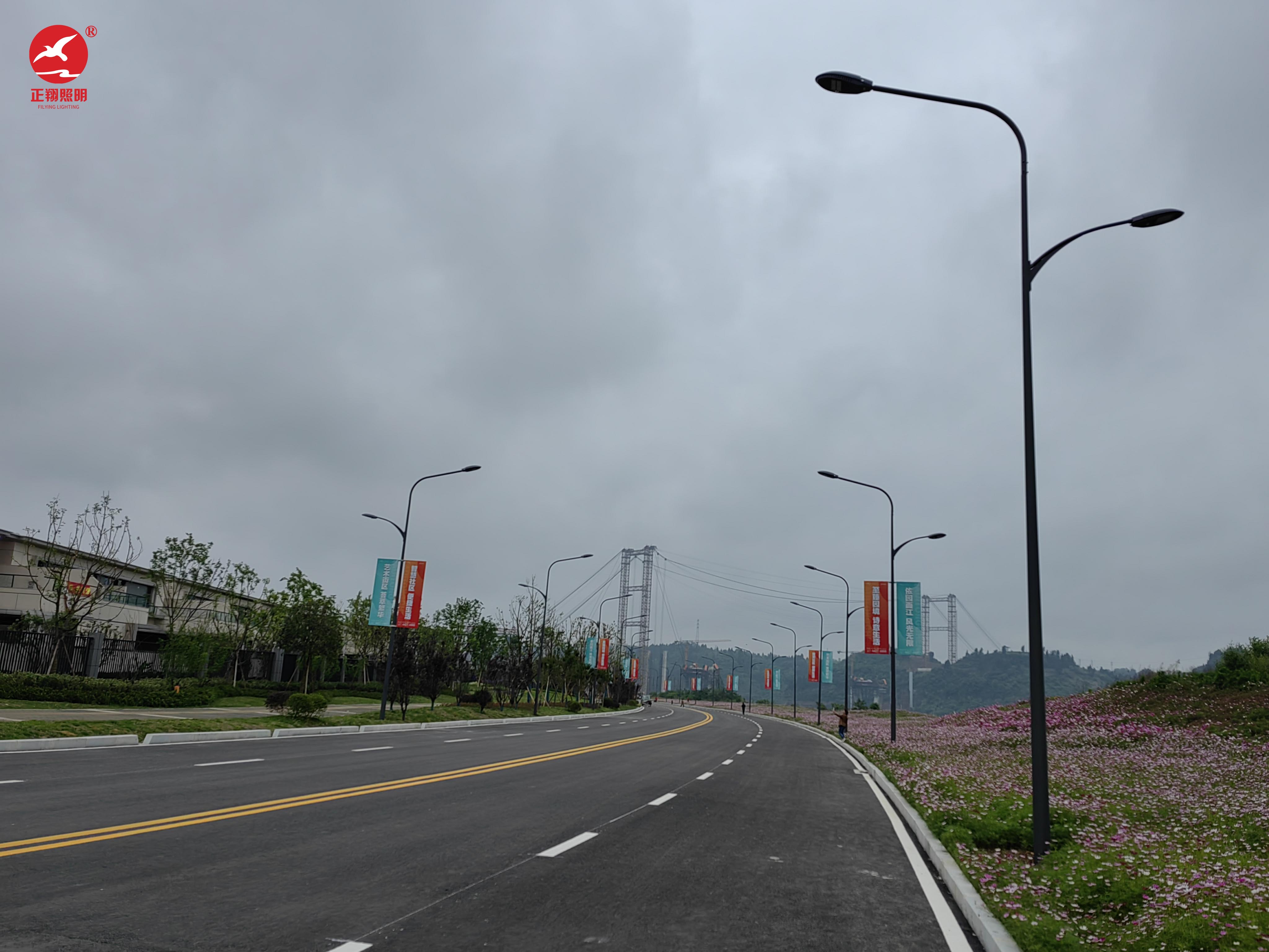 高低臂市電路燈工程案例