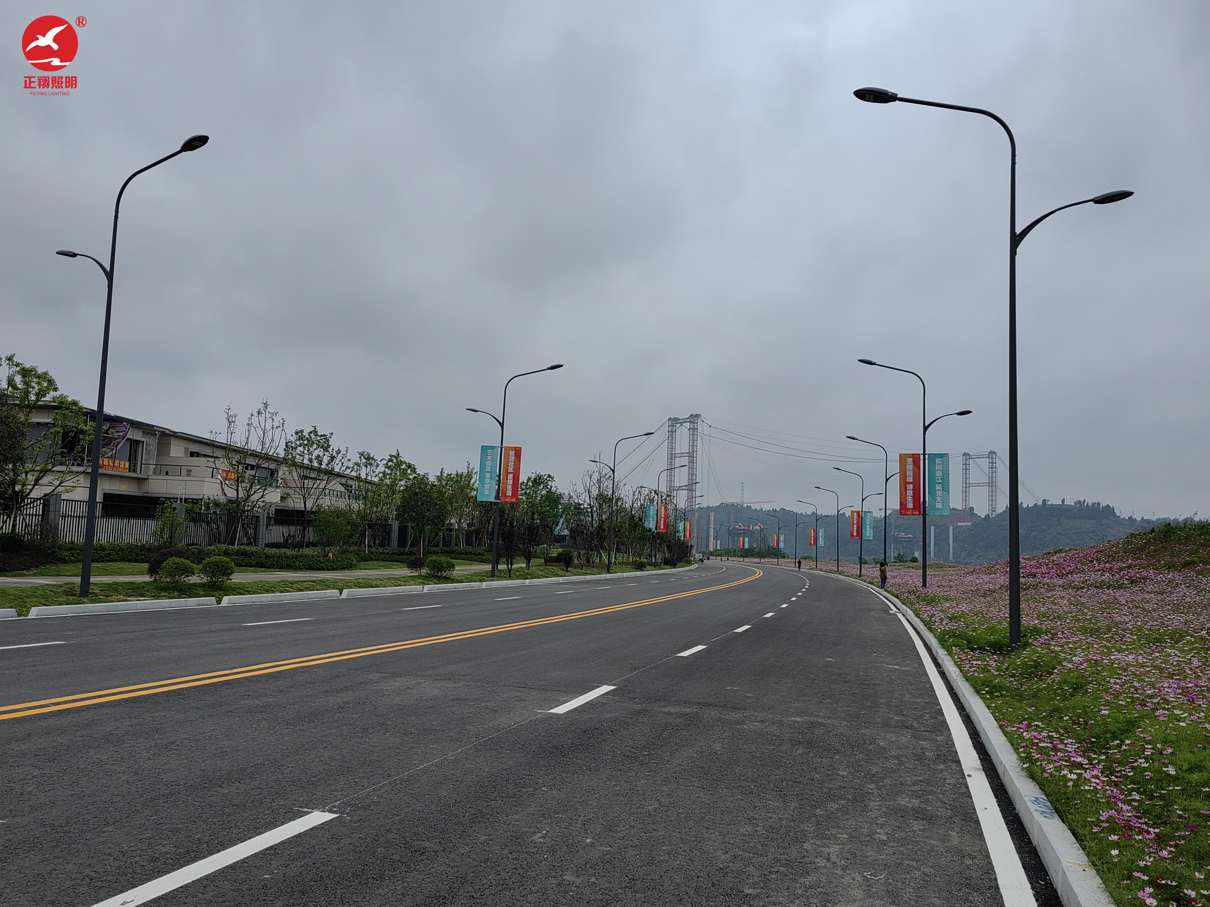 高低臂市電路燈工程案例