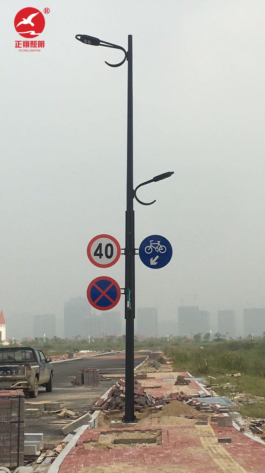 廣東珠海多功能路燈桿工程案例