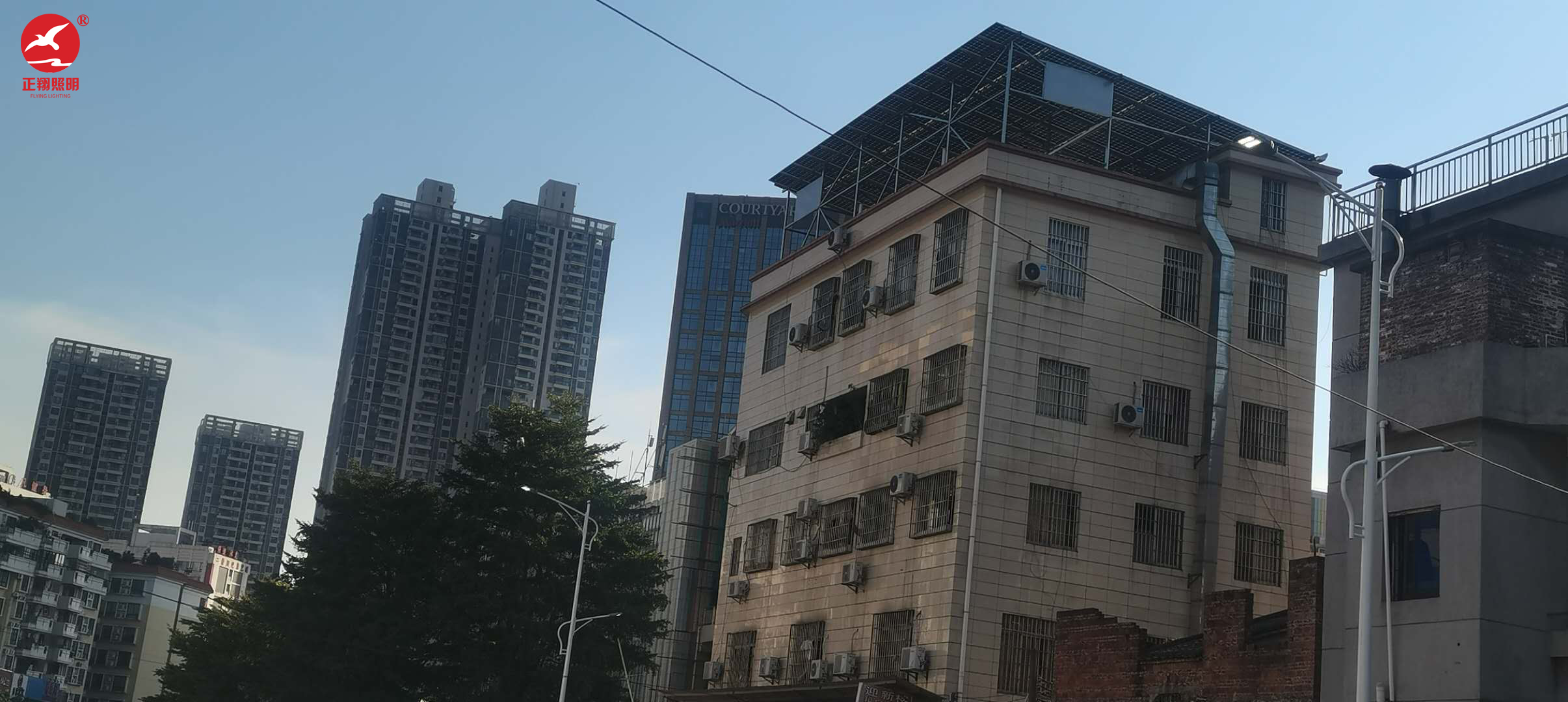 廣東佛山高低臂市電路燈工程案例