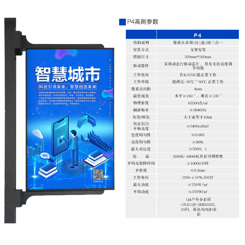 智慧燈桿顯示屏