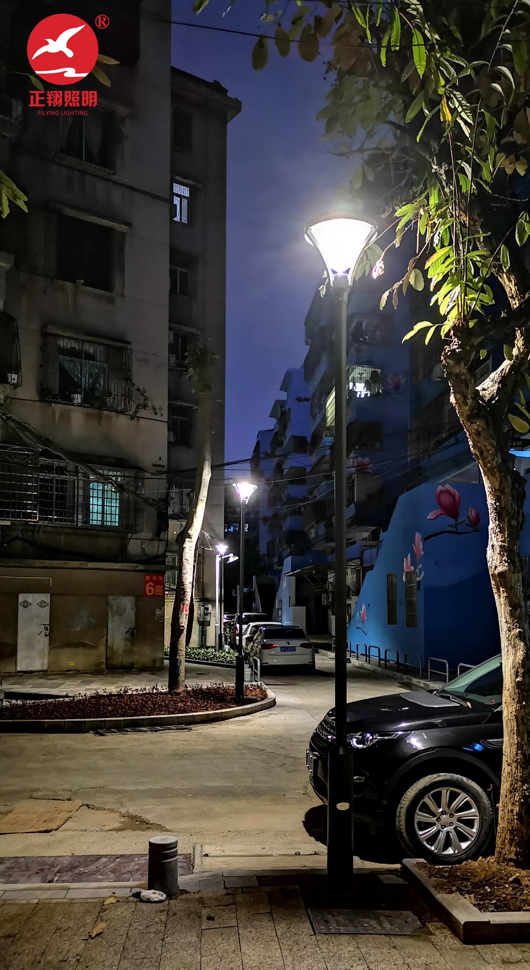 小區(qū)庭院燈工程案例