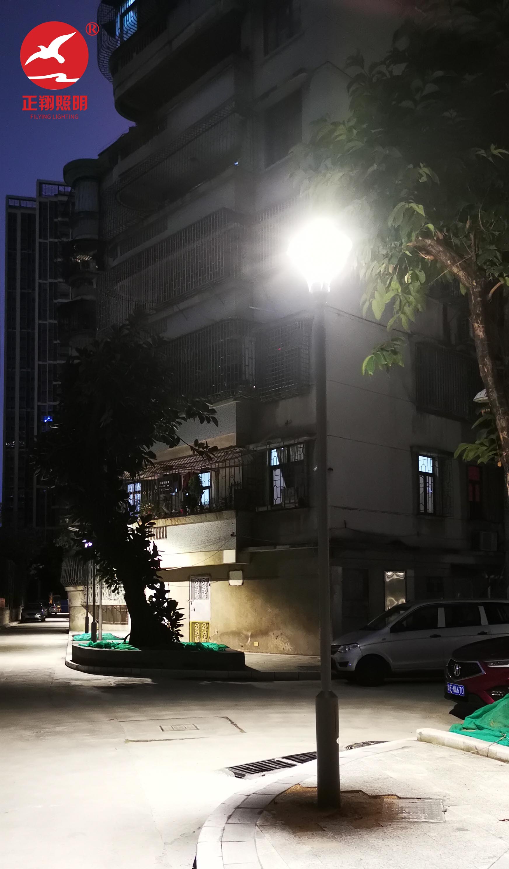 小區(qū)庭院燈工程案例