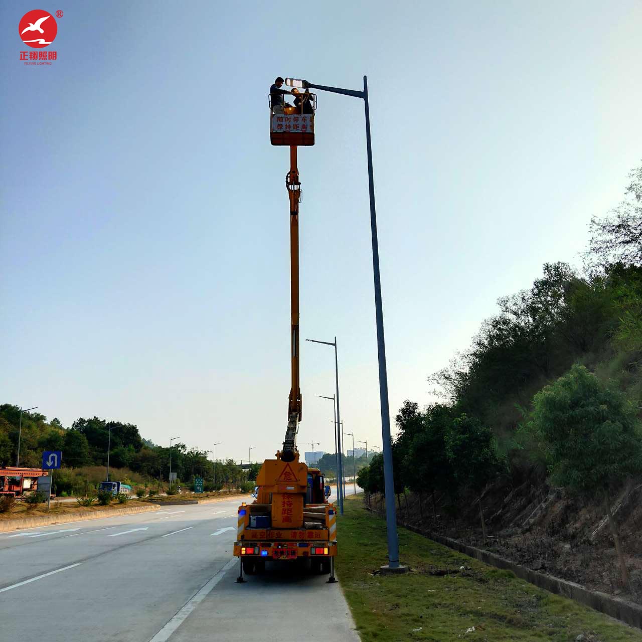 河源紫金縣355國道市電路燈工程案例